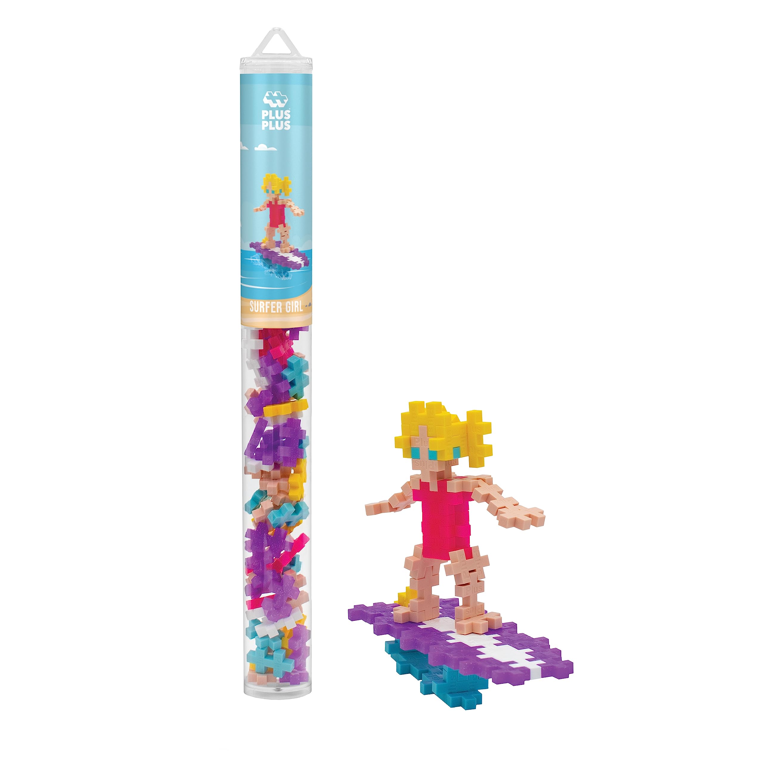 Foto 2 pulgar | Construction Building Toy Plus Plus Surfer Girl 70 Piezas - Venta Internacional.