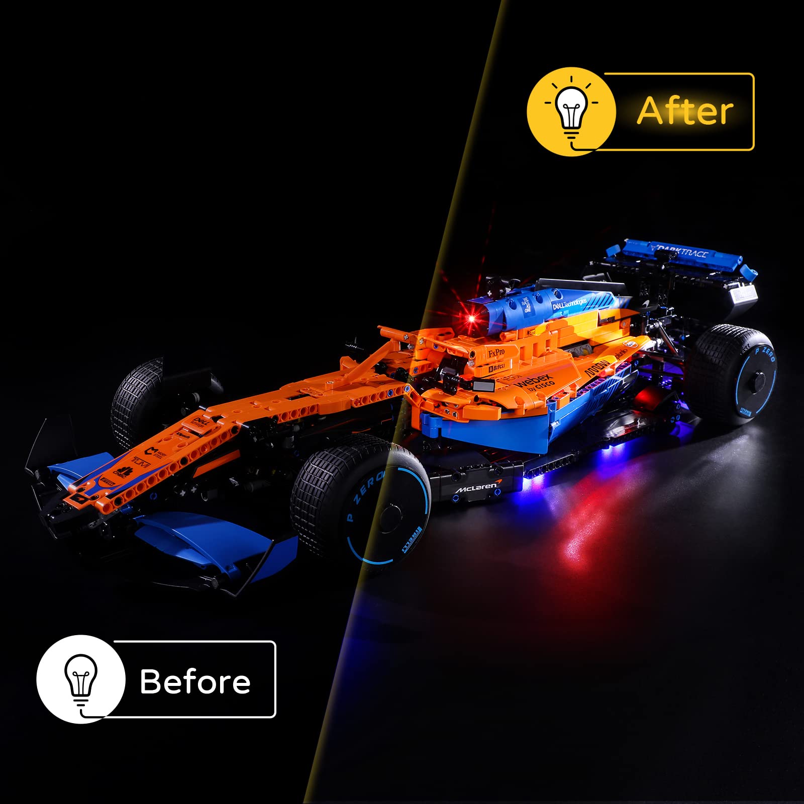 Foto 7 pulgar | Kit De Luces Led Yeabricks Para Lego Technic Mclaren F1 42141 - Venta Internacional.