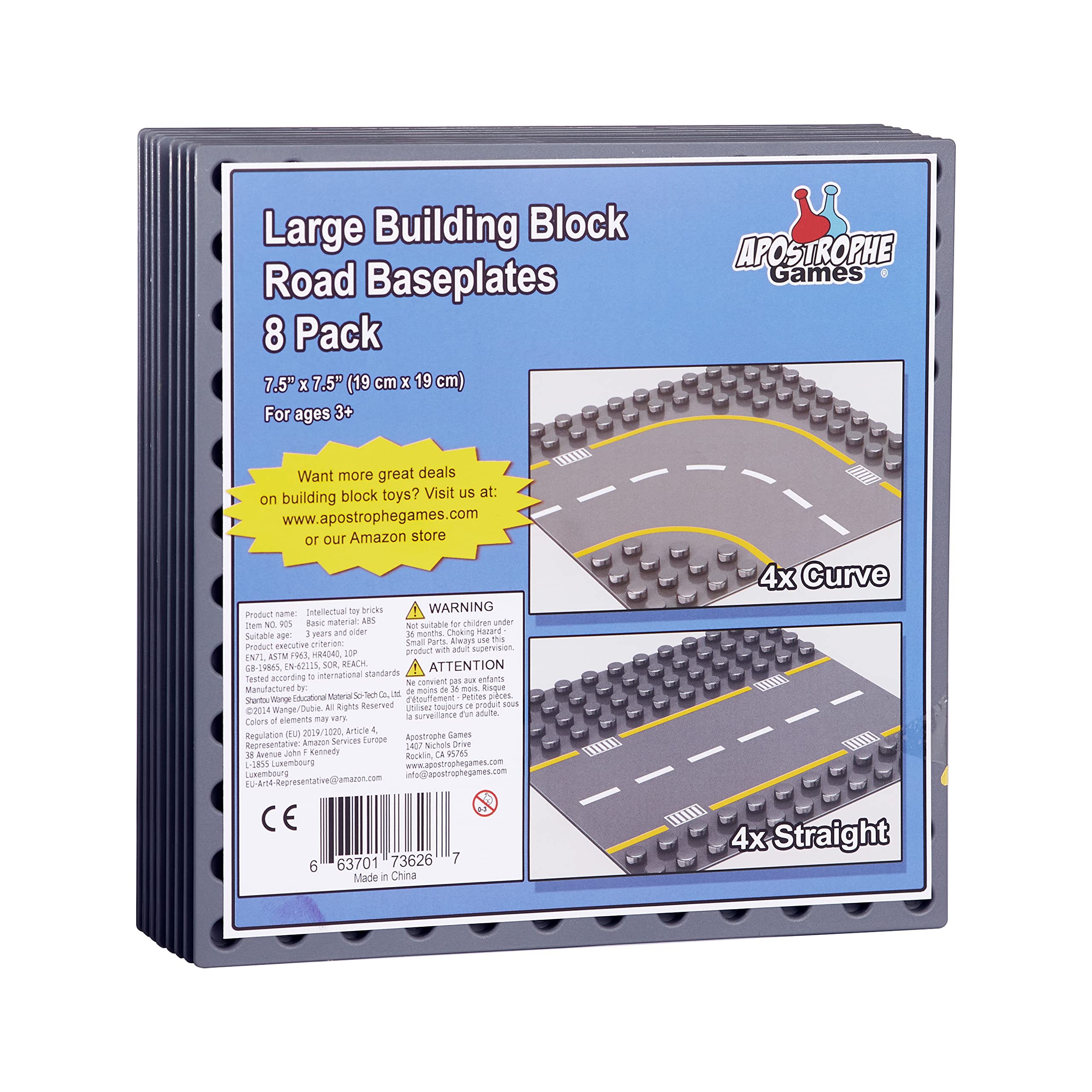 Foto 4 pulgar | Placas Base Building Blocks Road, 8 Unidades, Para Duplo Apostrophe G - Venta Internacional.