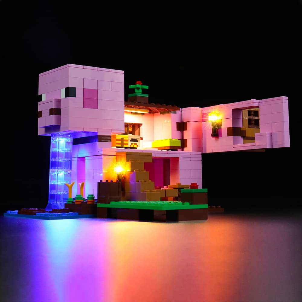 Foto 3 pulgar | Kit De Luces Led Vonado Para Lego Minecraft The Pig House 21170 - Venta Internacional.