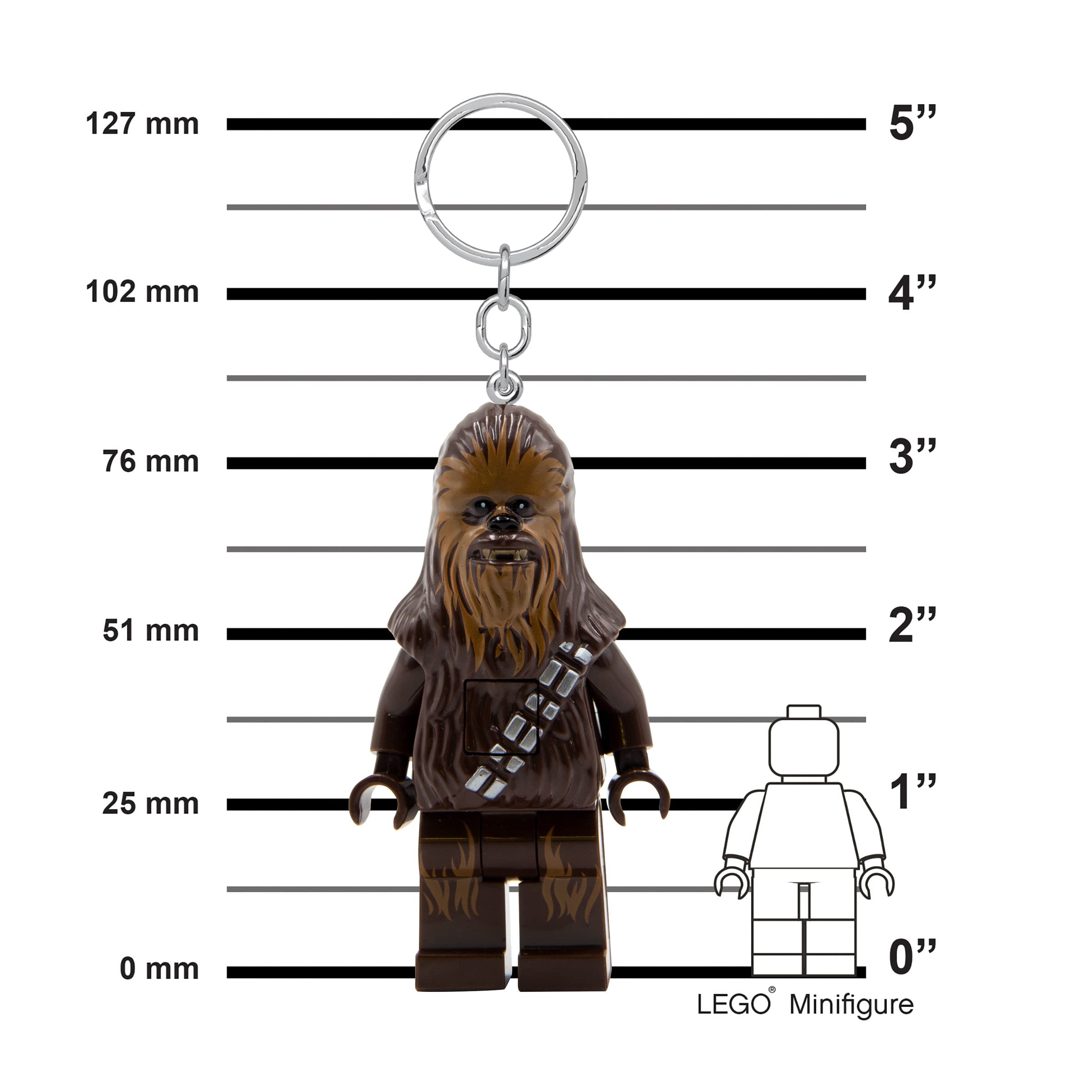 Foto 3 pulgar | Llavero Lego Star Wars Chewbacca De 7,6 Cm Con Luz Led - Venta Internacional.