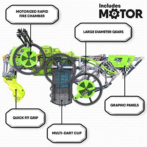 Foto 8 pulgar | Juguete De Construcción K'nex Cyber-x C10 Crypto Crank Con Motor Para Niños Mayores De 8 Años - Venta Internacional.