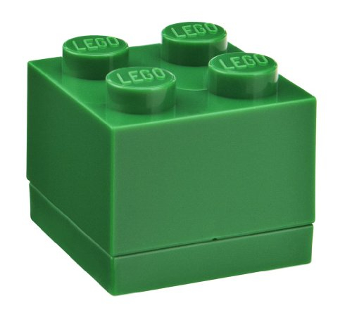 Minicaja Lego - Brick 4, Verde Oscuro - Venta Internacional.