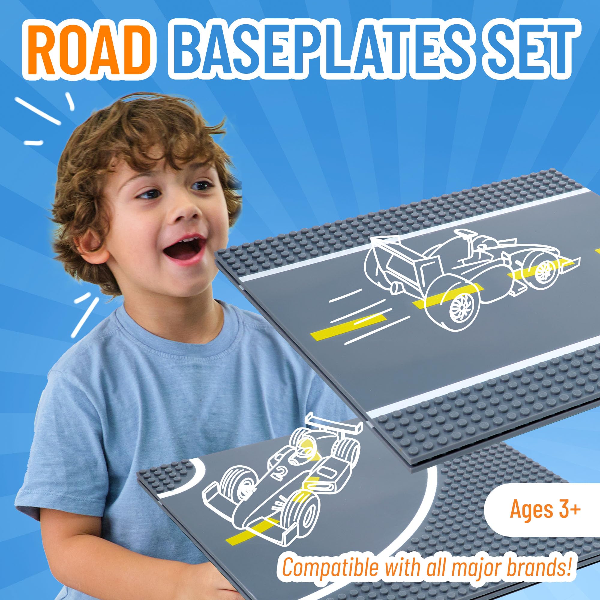 Foto 2 | Juego De Placas Base Para Bloques De Construcción De Juguete Strictly Briks De 25 X 25 Cm  - Venta Internacional.