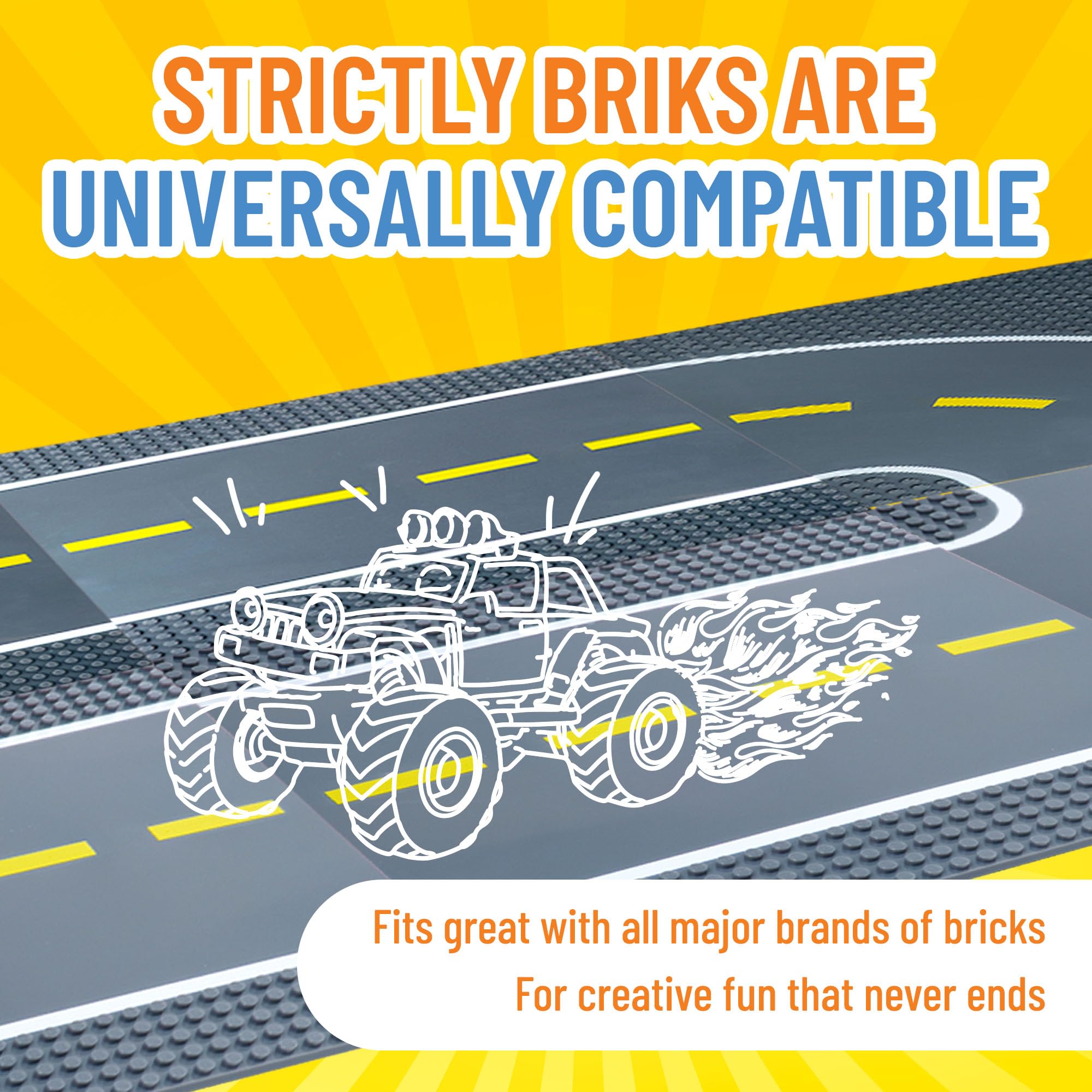Foto 4 | Juego De Placas Base Para Bloques De Construcción De Juguete Strictly Briks De 25 X 25 Cm  - Venta Internacional.