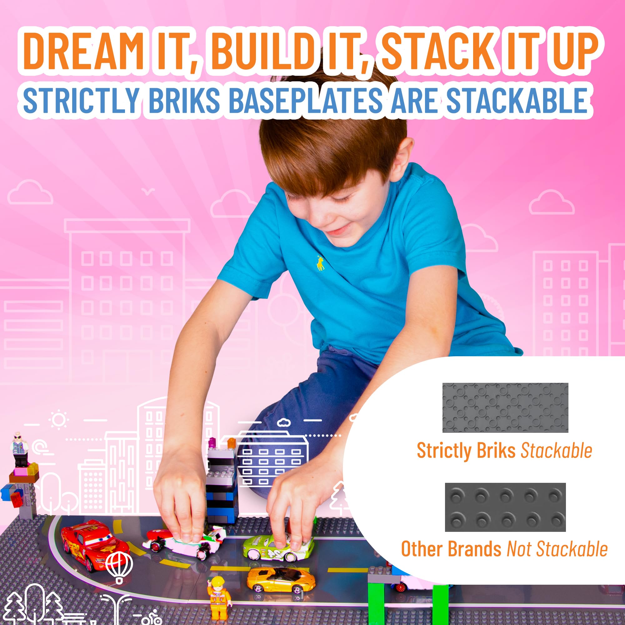 Foto 6 pulgar | Juego De Placas Base Para Bloques De Construcción De Juguete Strictly Briks De 25 X 25 Cm  - Venta Internacional.