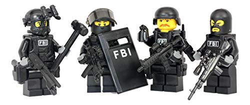 Minifigura Personalizada Del Escuadrón De Policía Del Fbi Sw - Venta Internacional.