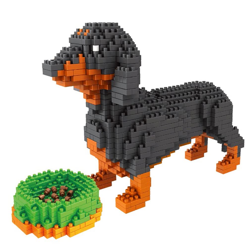 Set De Microbloques Para Construir Animales Para Perros, Bricolaje, Arte 3d, 898 Piezas - Venta Internacional.