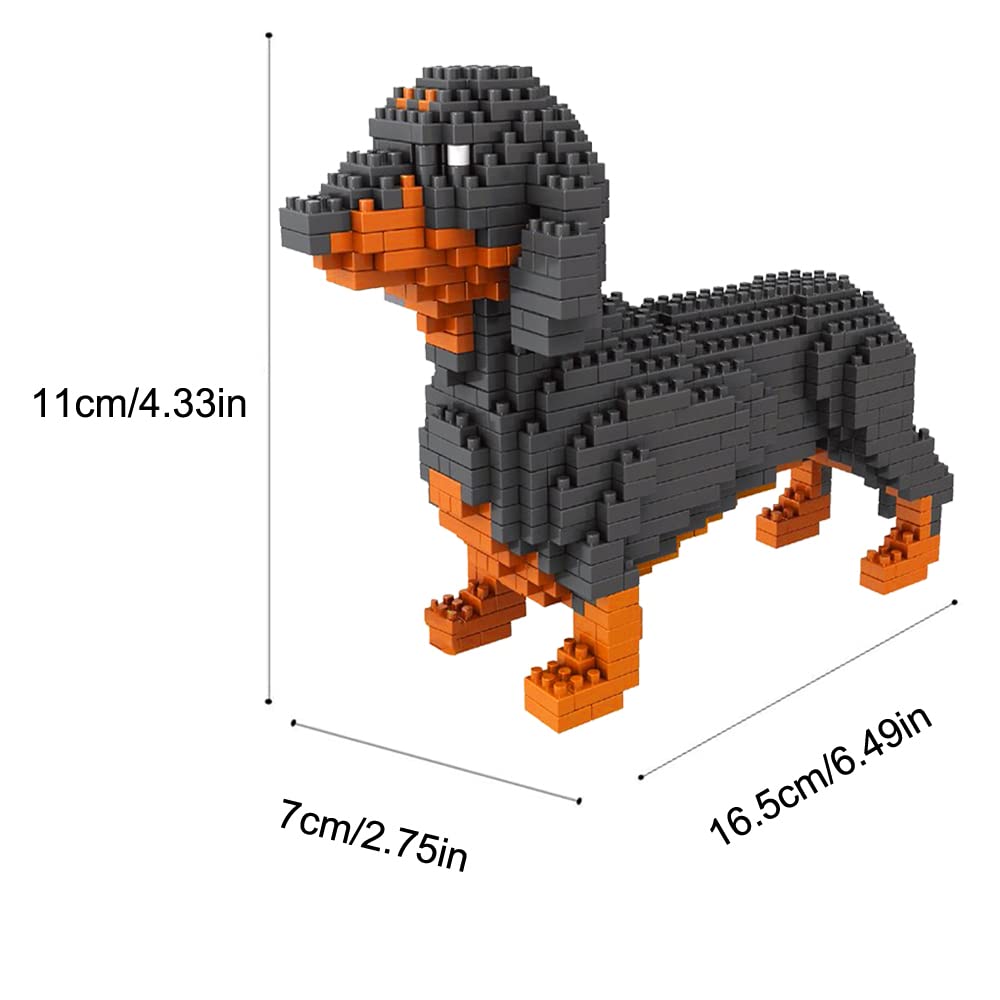 Foto 4 pulgar | Set De Microbloques Para Construir Animales Para Perros, Bricolaje, Arte 3d, 898 Piezas - Venta Internacional.