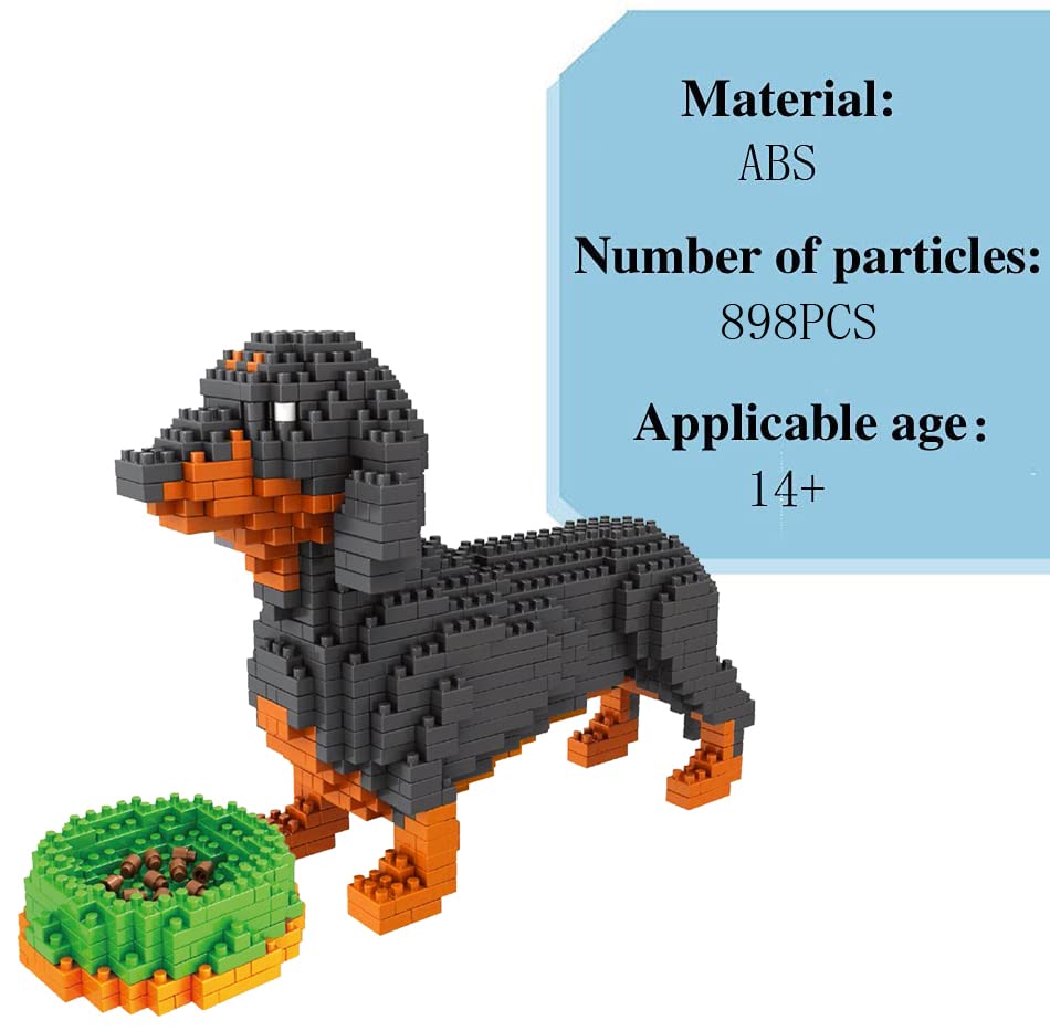 Foto 6 pulgar | Set De Microbloques Para Construir Animales Para Perros, Bricolaje, Arte 3d, 898 Piezas - Venta Internacional.