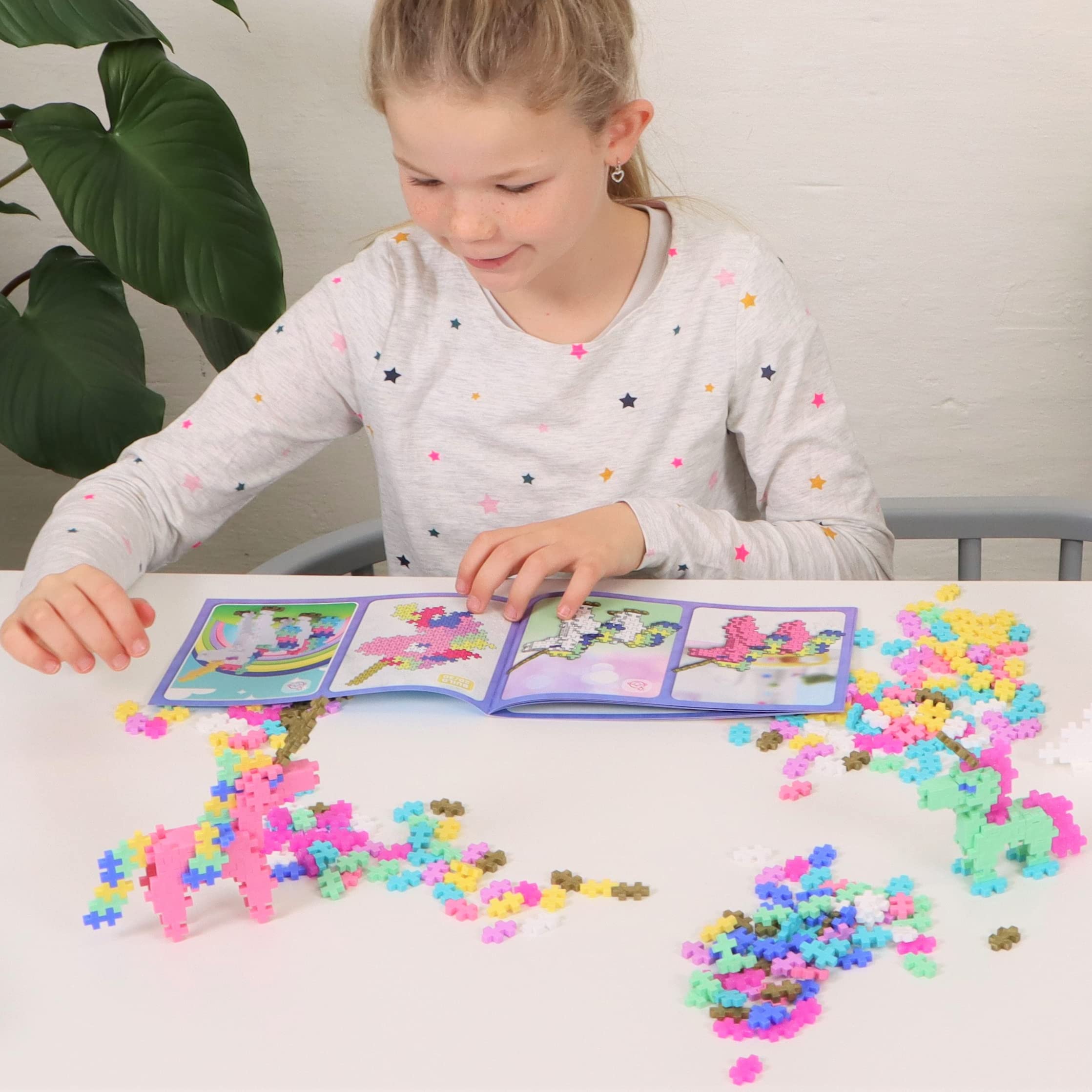 Foto 4 | Juguete De Construcción Plus Plus Learn To Build Unicorns 240 Piezas - Venta Internacional.