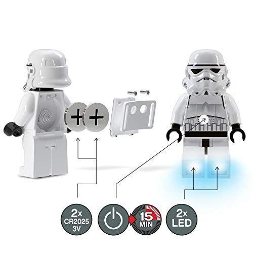 Foto 3 | Lámpara Frontal Iq Lego Star Wars Stormtrooper Con Clip Y Luz - Venta Internacional.