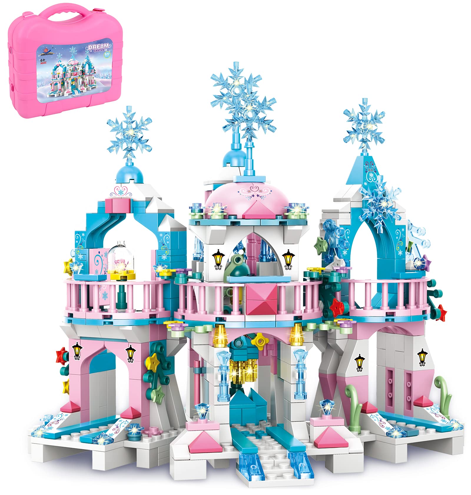 Foto 2 pulgar | Kit De Construcción Friends Frozen Castle Princess Con Caja De Almacenamiento - Venta Internacional.