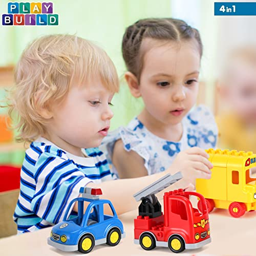 Foto 4 | Set De Bloques De Construcción Liberty Imports Multi Vehicles X4 - Venta Internacional.