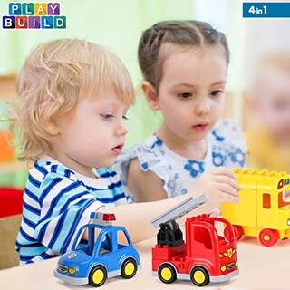 Foto 4 | Set De Bloques De Construcción Liberty Imports Multi Vehicles X4 - Venta Internacional.