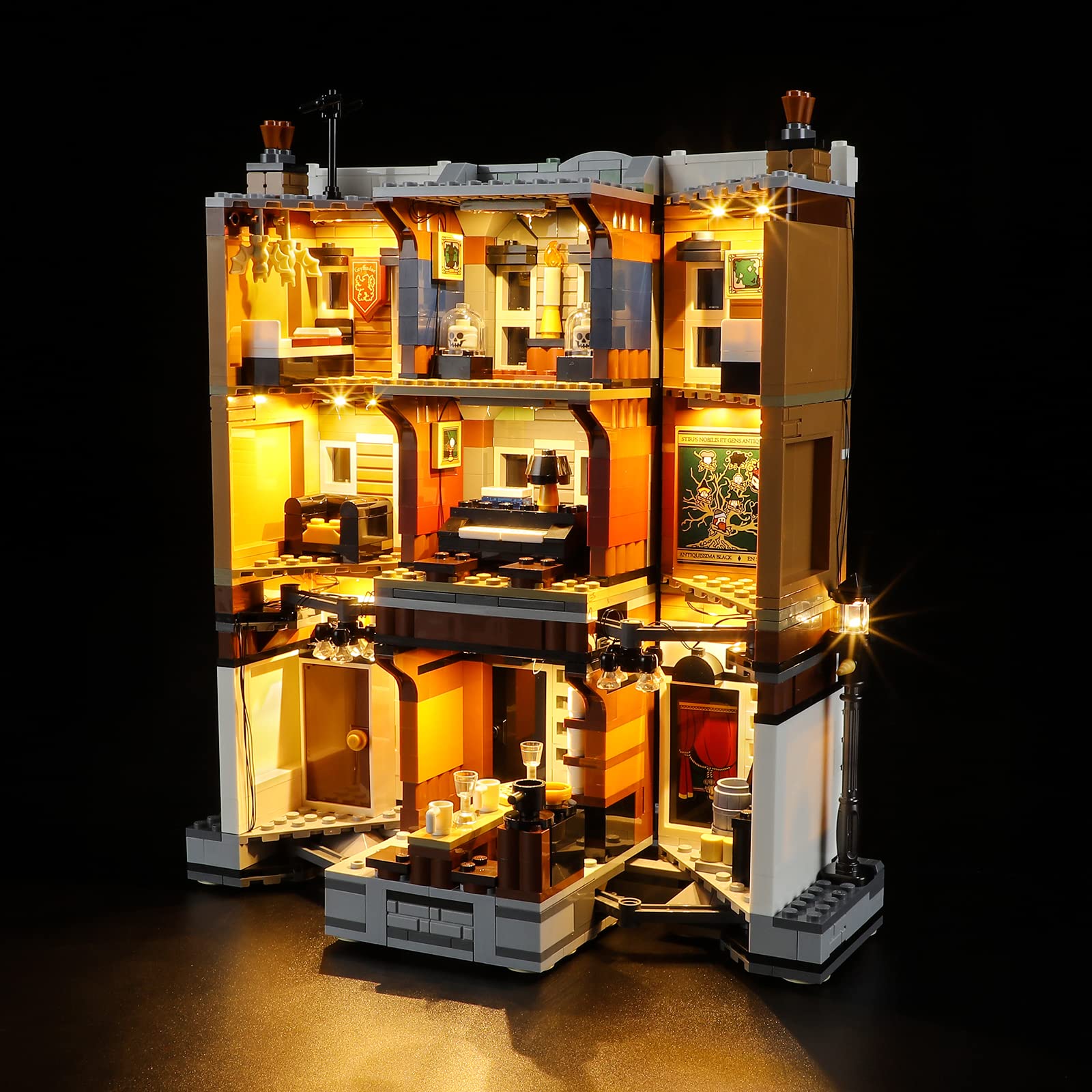 Foto 3 | Kit De Luces Led Yeabricks Para Lego Harry Potter 12 Grimmauld - Venta Internacional.