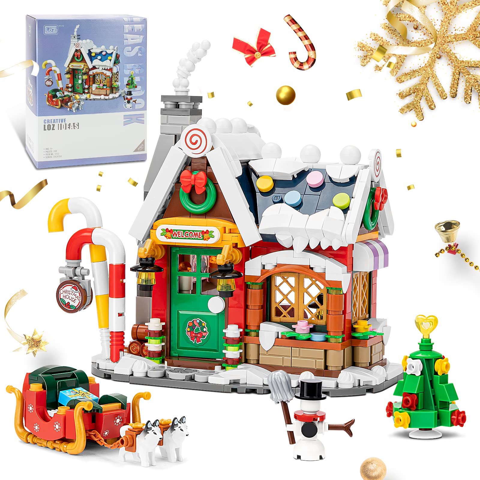 Juego De Bloques De Construcción Newabwn Christmas House 788 Piezas De 6 A 12 Años - Venta Internacional.
