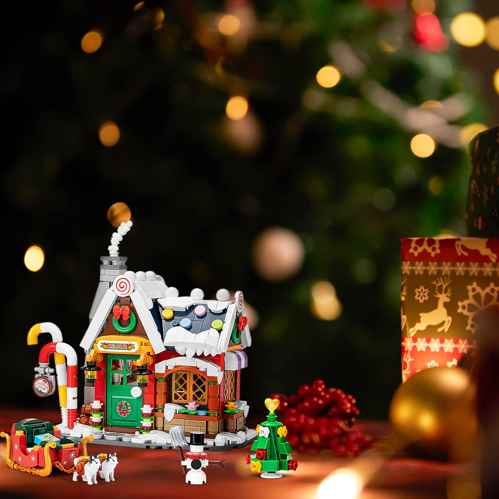Foto 4 | Juego De Bloques De Construcción Newabwn Christmas House 788 Piezas De 6 A 12 Años - Venta Internacional.