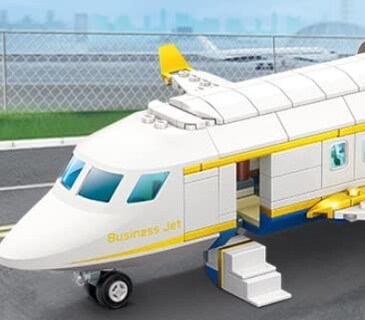 Foto 2 | Set De Juguetes Building Block General Jim's White Business Airplane - Venta Internacional.