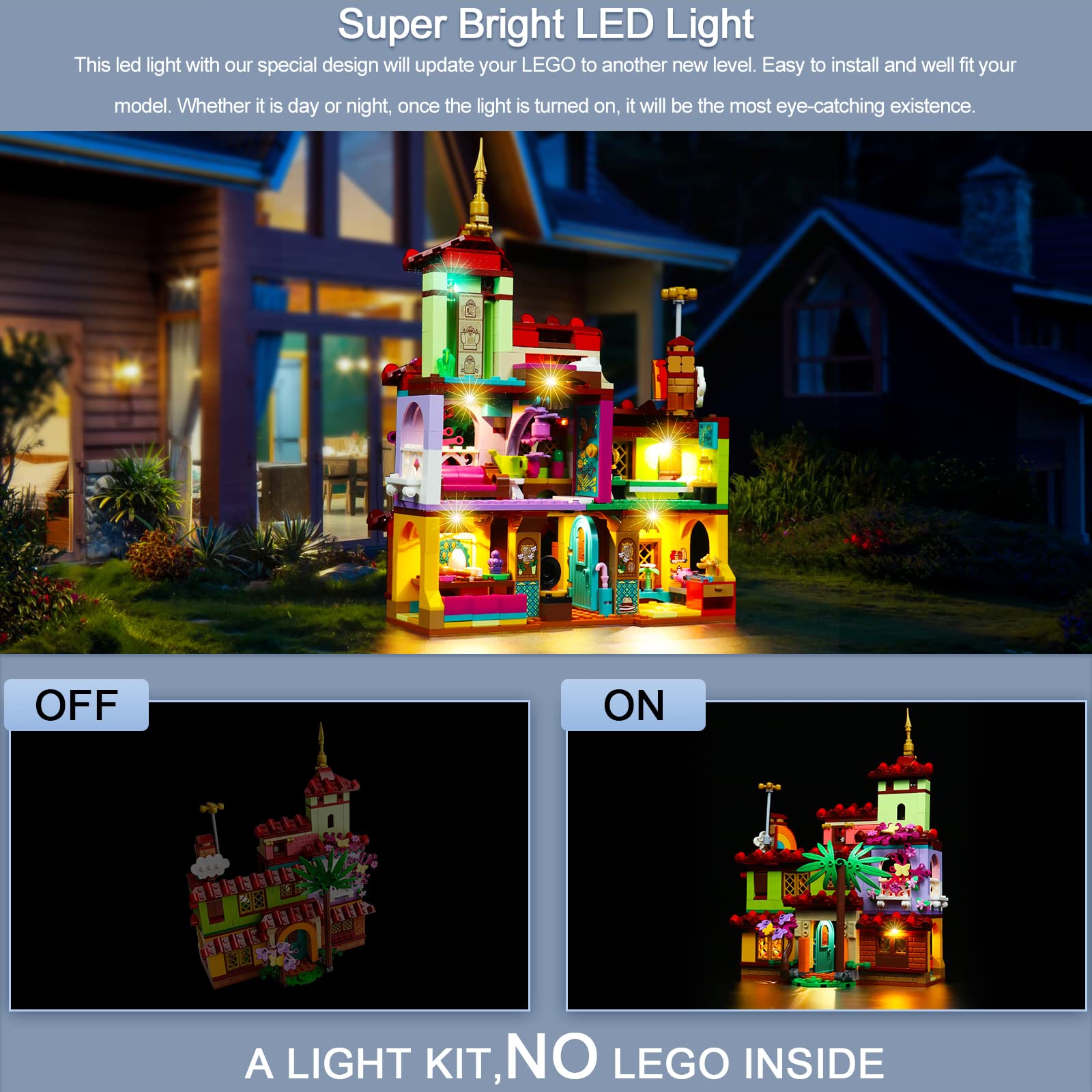 Foto 5 pulgar | Kit De Luces Led Para Lego Encanto Madrigal House 43202 De Brick - Venta Internacional.