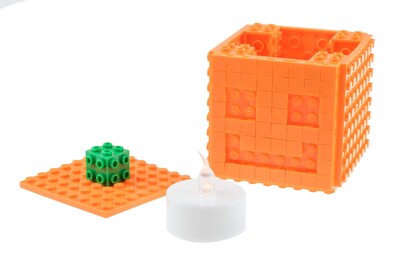 Foto 2 | Set De Bloques De Construcción Strictly Briks Light Up Jack-o-lantern - Venta Internacional.