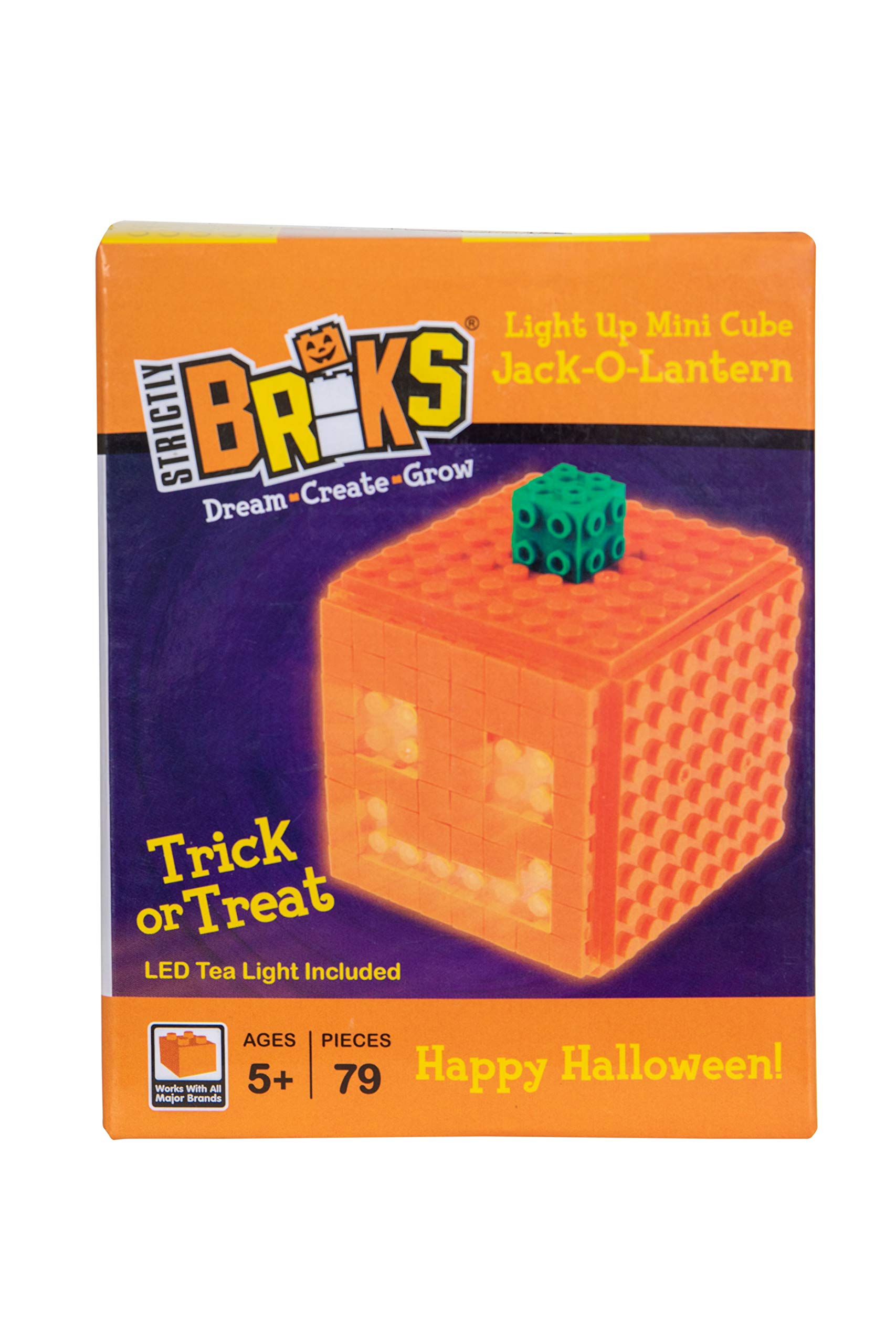 Foto 4 | Set De Bloques De Construcción Strictly Briks Light Up Jack-o-lantern - Venta Internacional.