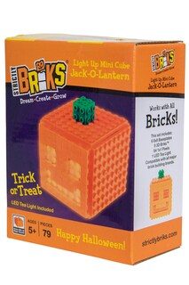 Foto 5 | Set De Bloques De Construcción Strictly Briks Light Up Jack-o-lantern - Venta Internacional.