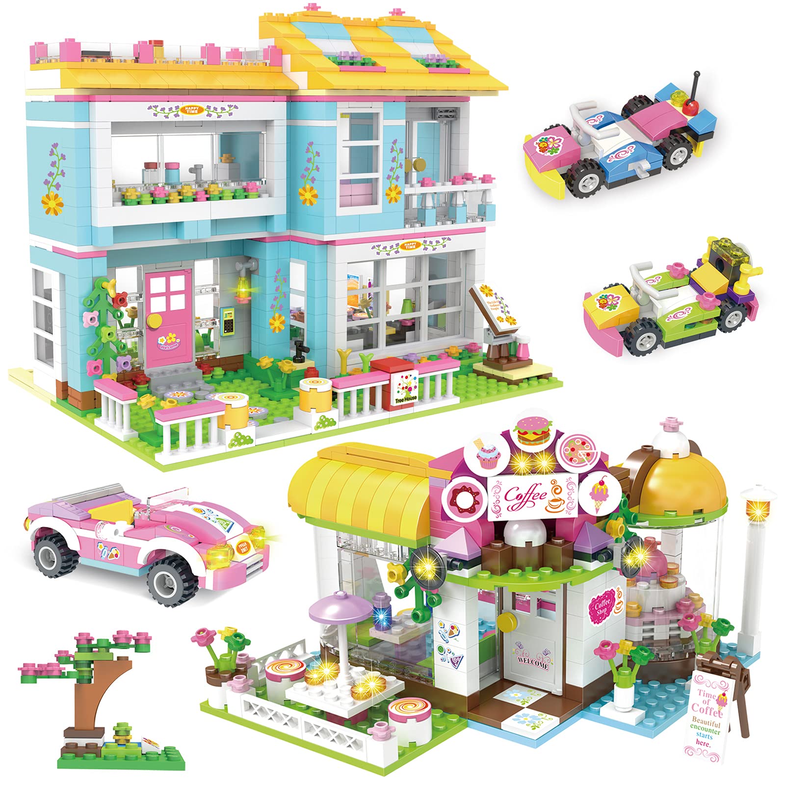 Foto 2 pulgar | Building Blocks Toy Ep Exercise N Play Friends House 1422 Piezas - Venta Internacional.