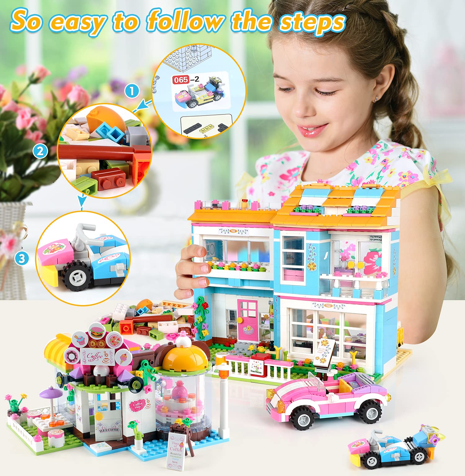 Foto 5 pulgar | Building Blocks Toy Ep Exercise N Play Friends House 1422 Piezas - Venta Internacional.