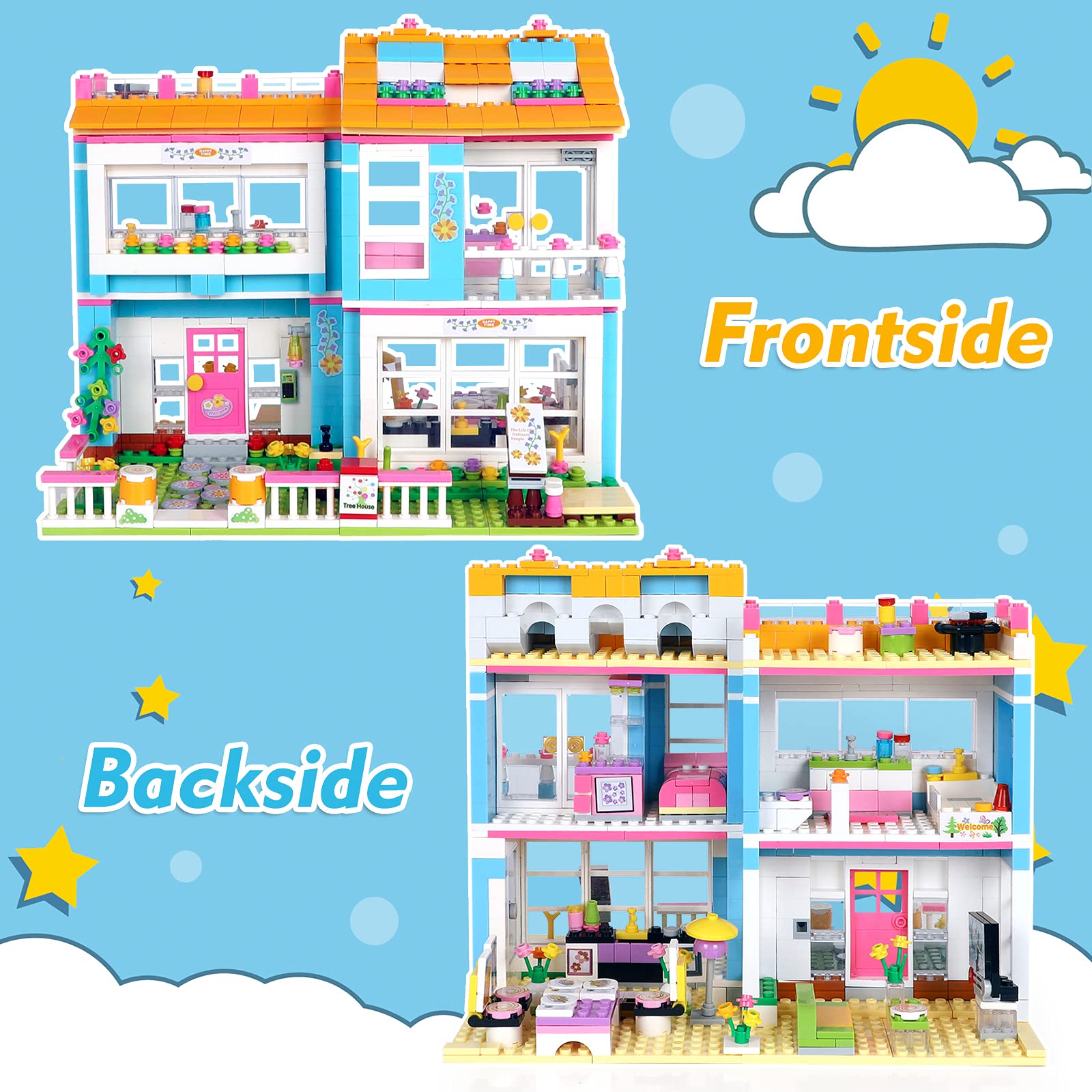 Foto 5 | Building Blocks Toy Ep Exercise N Play Friends House 1422 Piezas - Venta Internacional.