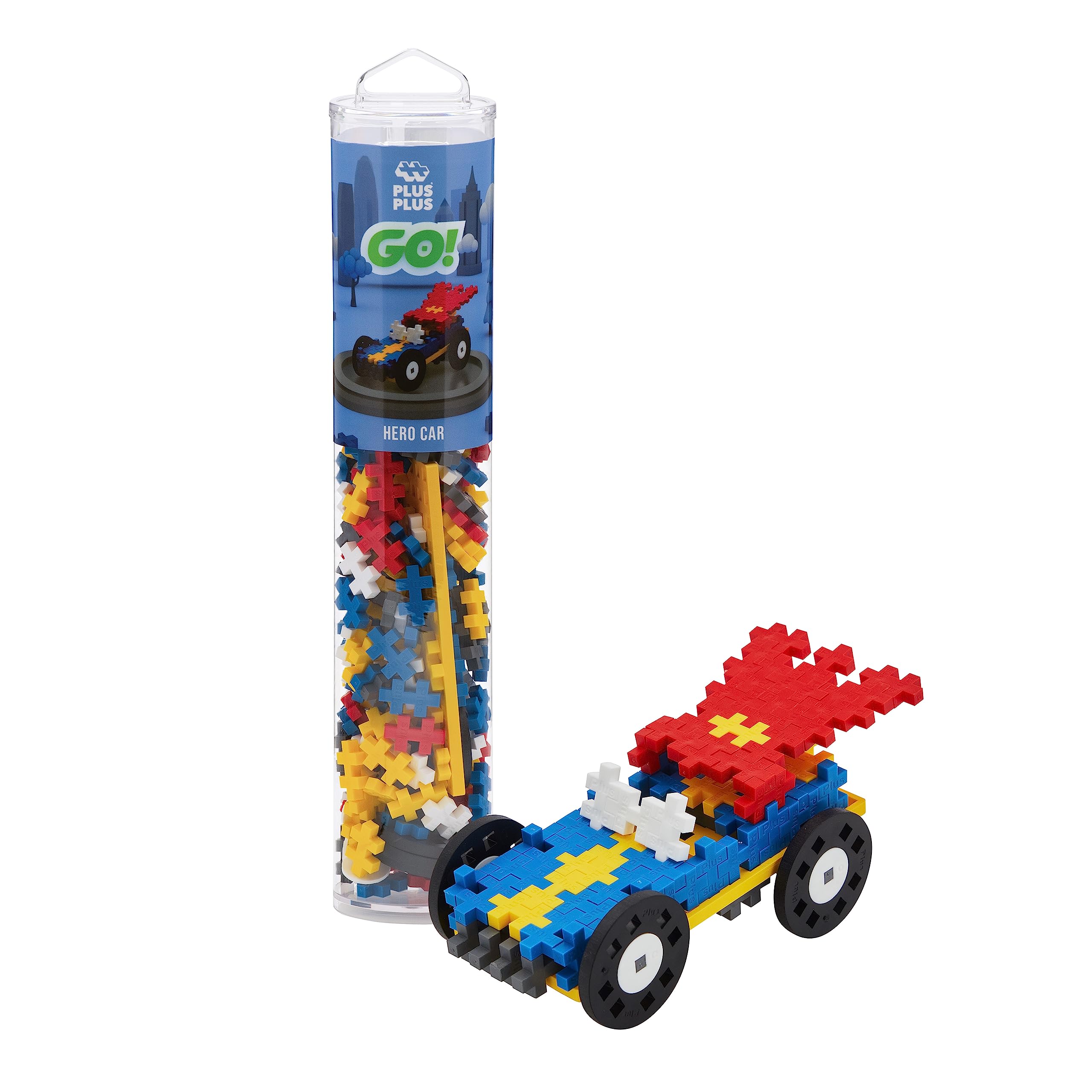 Juguete De Construcción Plus Plus Color Cars Tube Hero, 200 Piezas - Venta Internacional.