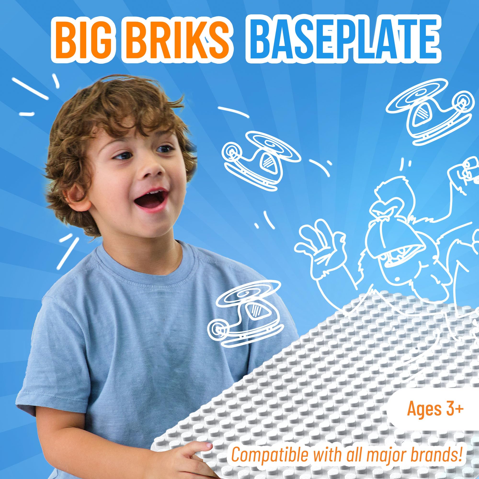 Foto 2 | Placa Base Big Briks Classic De Strictly Briks, 100% Compati - Venta Internacional.