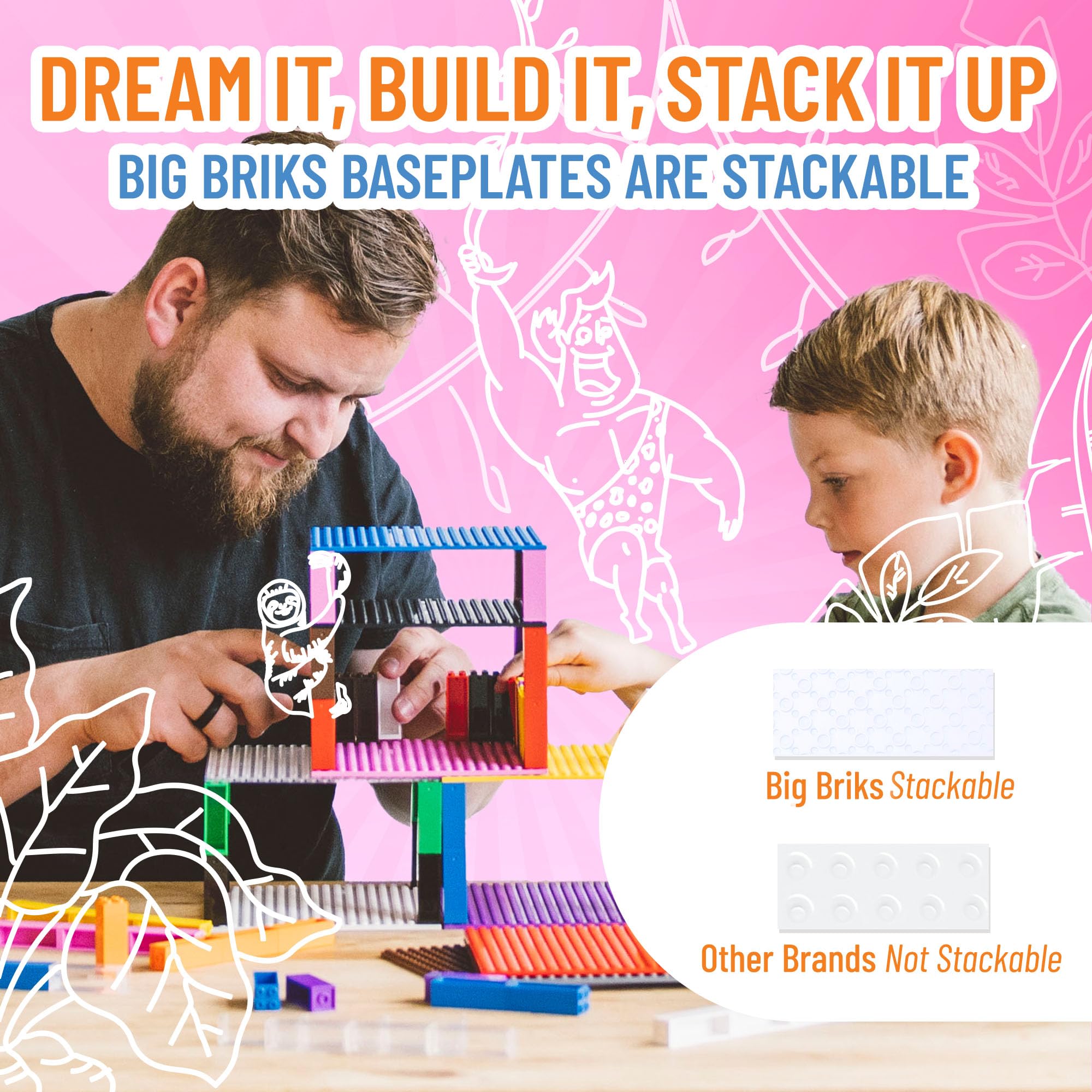 Foto 5 | Placa Base Big Briks Classic De Strictly Briks, 100% Compati - Venta Internacional.