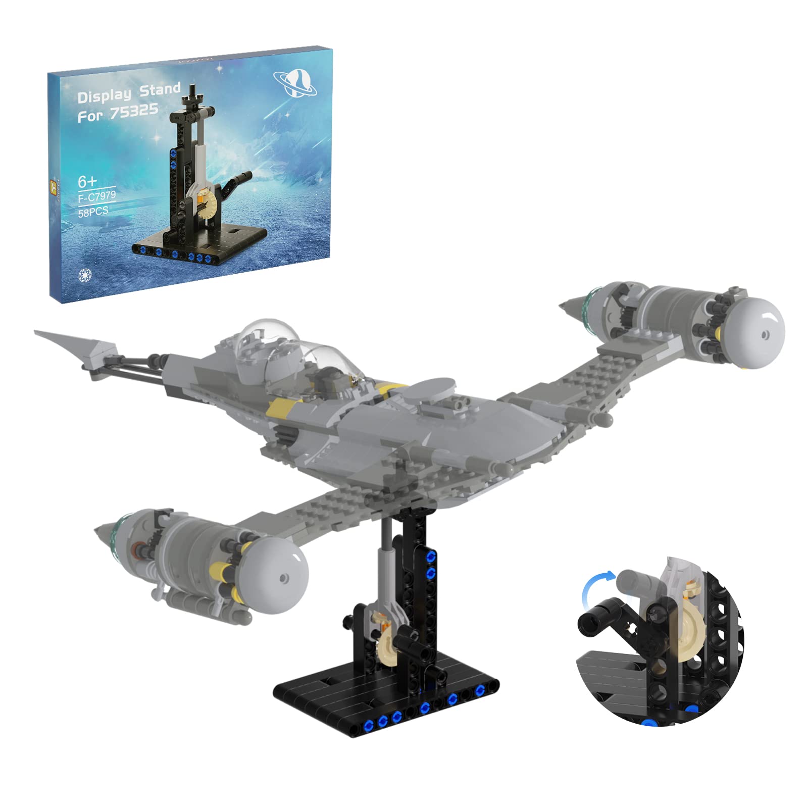 Soporte De Exhibición Para Kit De Construcción Lego Mando N-1 Fighter 75325 - Venta Internacional.