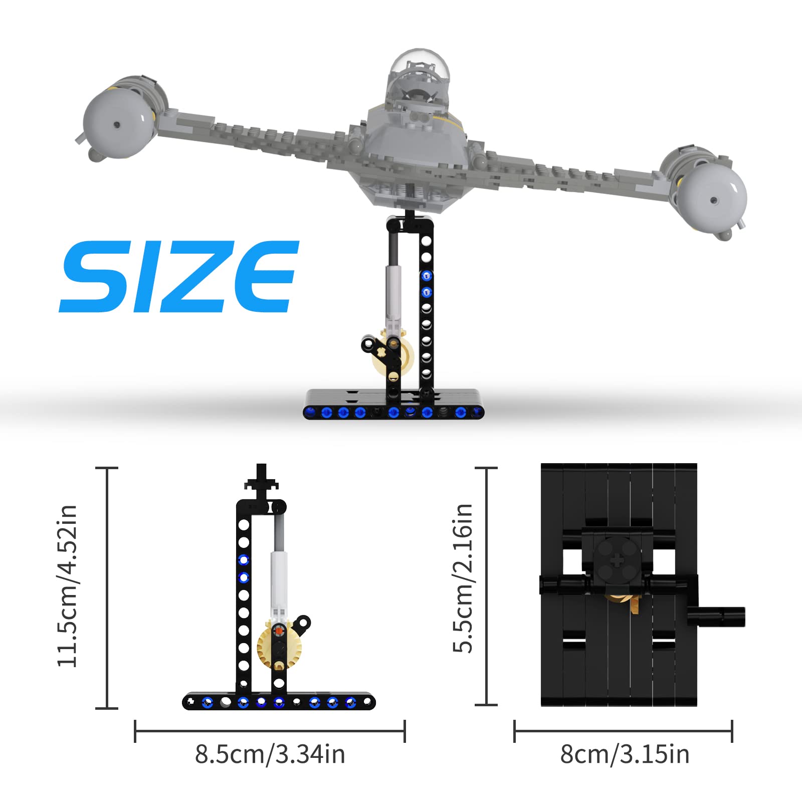 Foto 6 pulgar | Soporte De Exhibición Para Kit De Construcción Lego Mando N-1 Fighter 75325 - Venta Internacional.