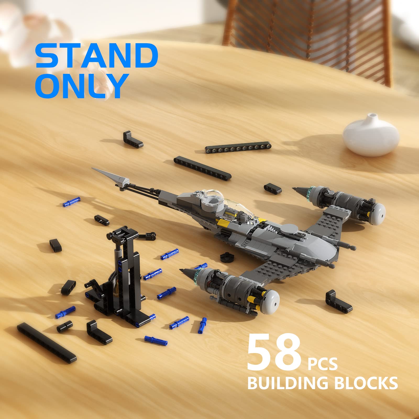 Foto 7 | Soporte De Exhibición Para Kit De Construcción Lego Mando N-1 Fighter 75325 - Venta Internacional.