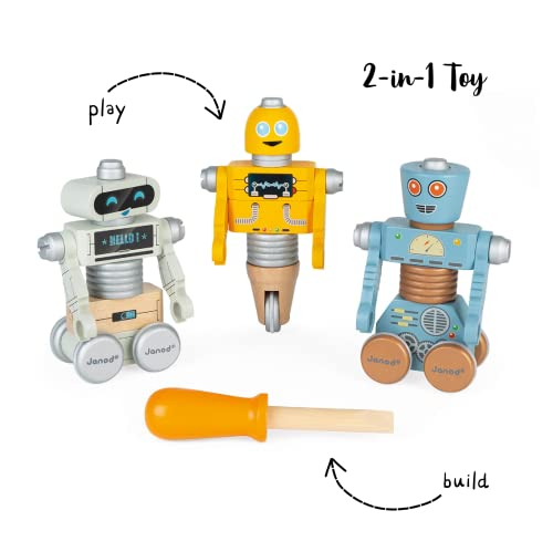 Foto 3 pulgar | Robots De Bricolaje Toy Janod Brico'kids Para Desmontar, 53 Piezas, 3+ - Venta Internacional.