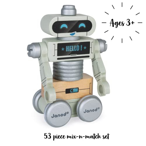 Foto 4 pulgar | Robots De Bricolaje Toy Janod Brico'kids Para Desmontar, 53 Piezas, 3+ - Venta Internacional.