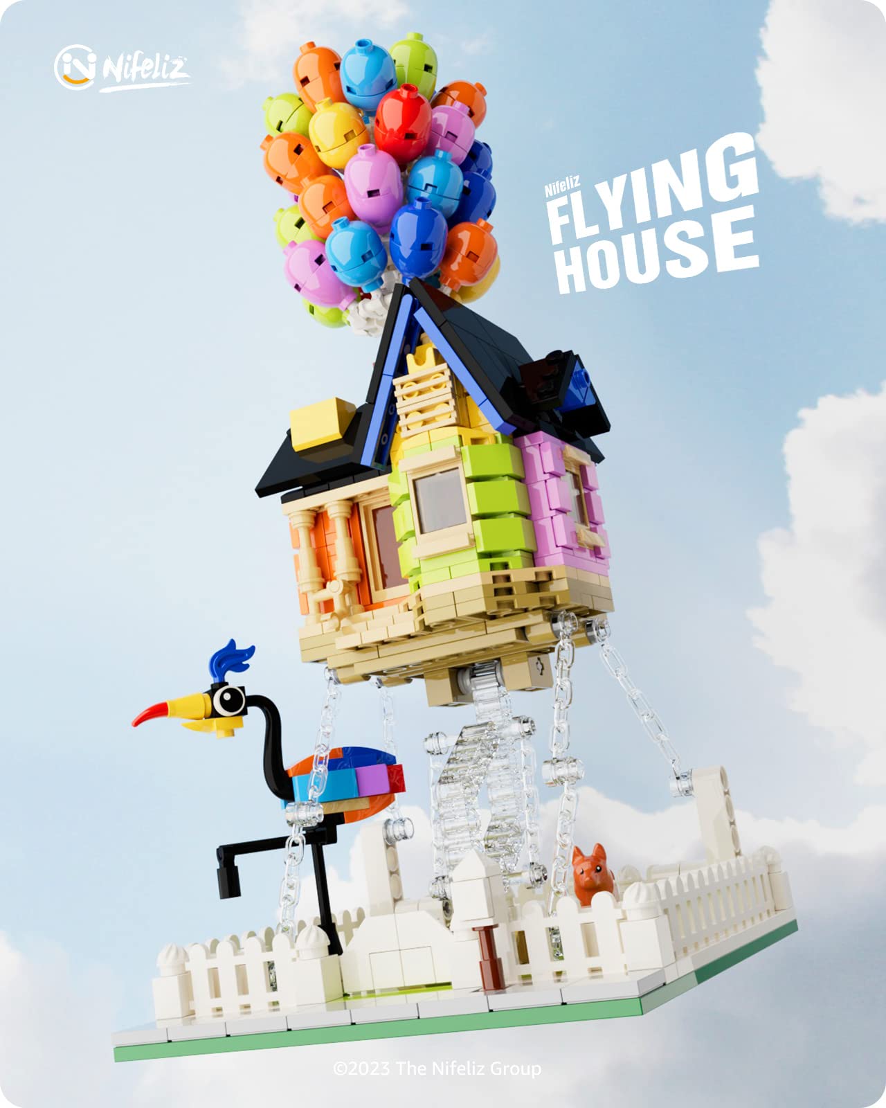 Foto 2 | Set De Construcción Nifeliz Up Balloon House Para Adolescentes Y Adultos - Venta Internacional.