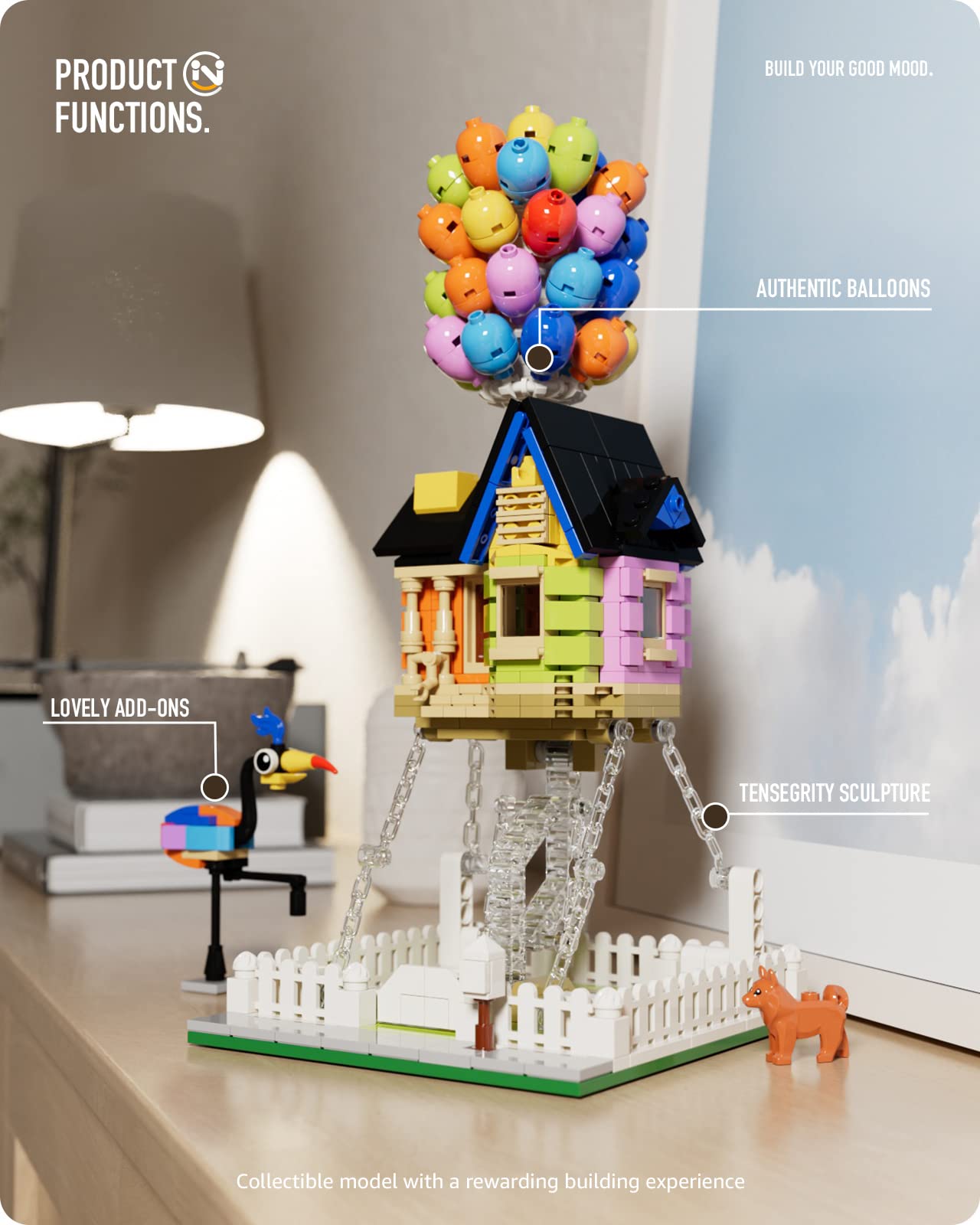 Foto 7 pulgar | Set De Construcción Nifeliz Up Balloon House Para Adolescentes Y Adultos - Venta Internacional.