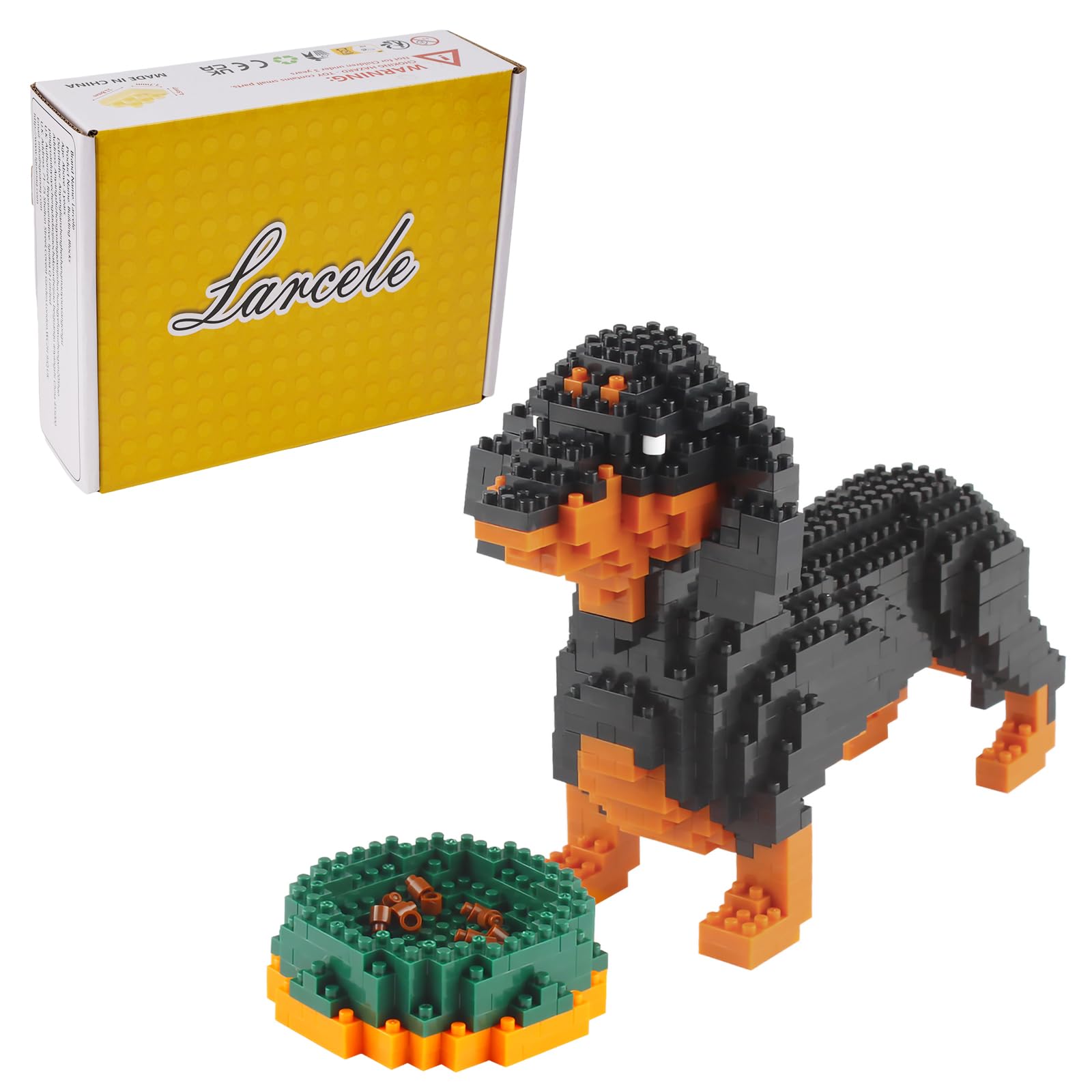 Bloques De Construcción Micro Dachshund, Miniladrillos De Juguete Para Mascotas (898 Piezas) - Venta Internacional.