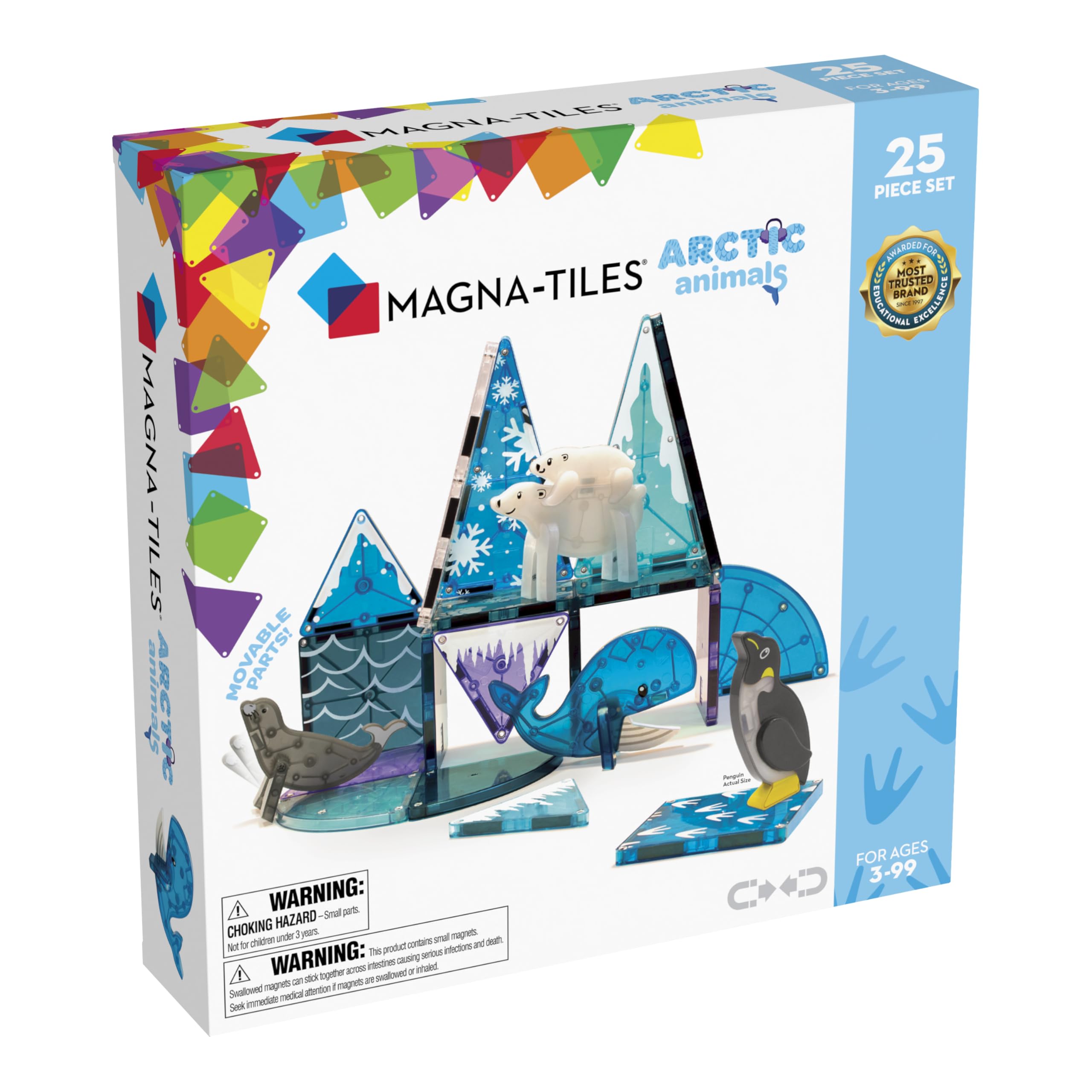 Set De Construcción Magna-tiles Arctic Animals, 25 Piezas - Venta Internacional.