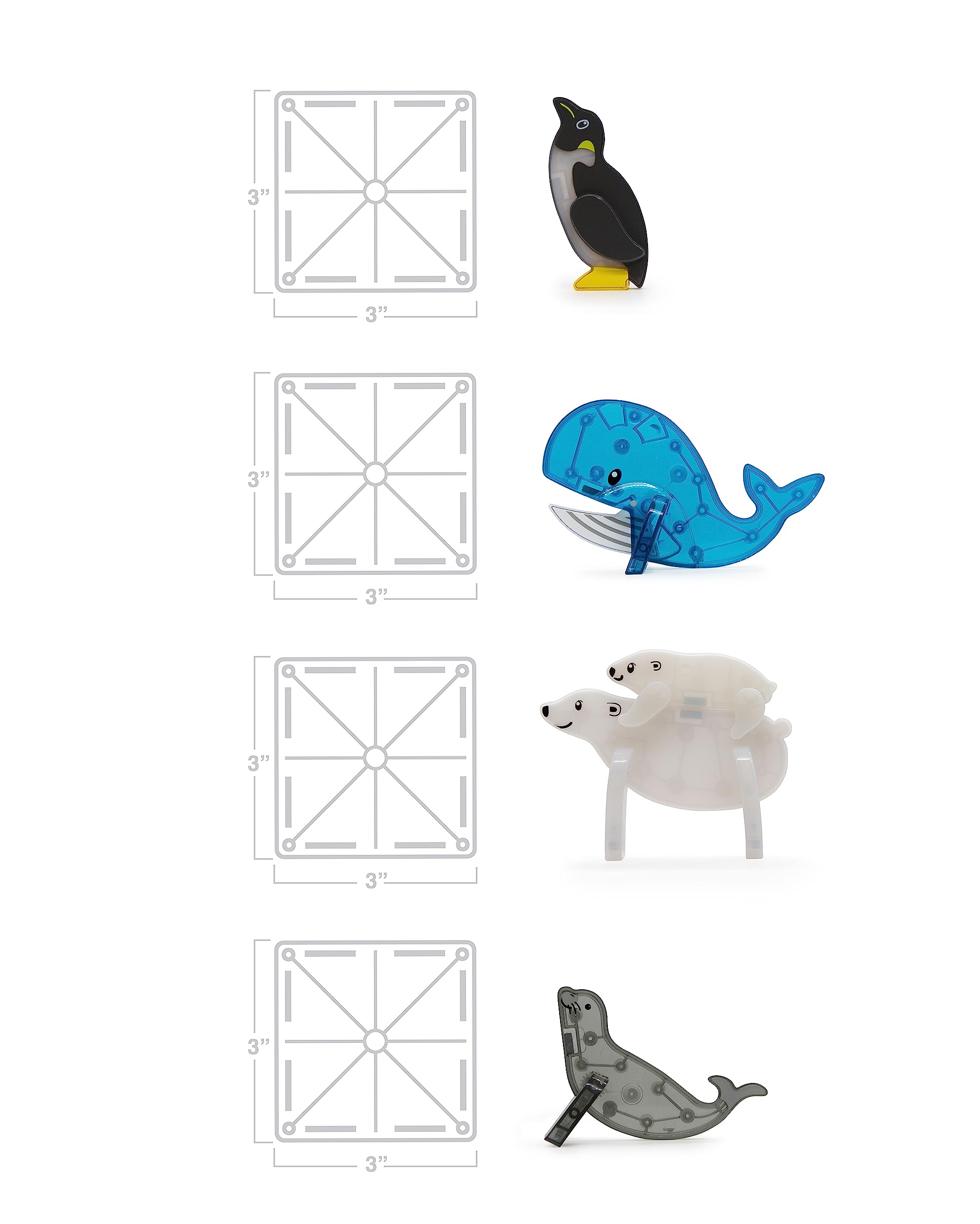 Foto 5 pulgar | Set De Construcción Magna-tiles Arctic Animals, 25 Piezas - Venta Internacional.