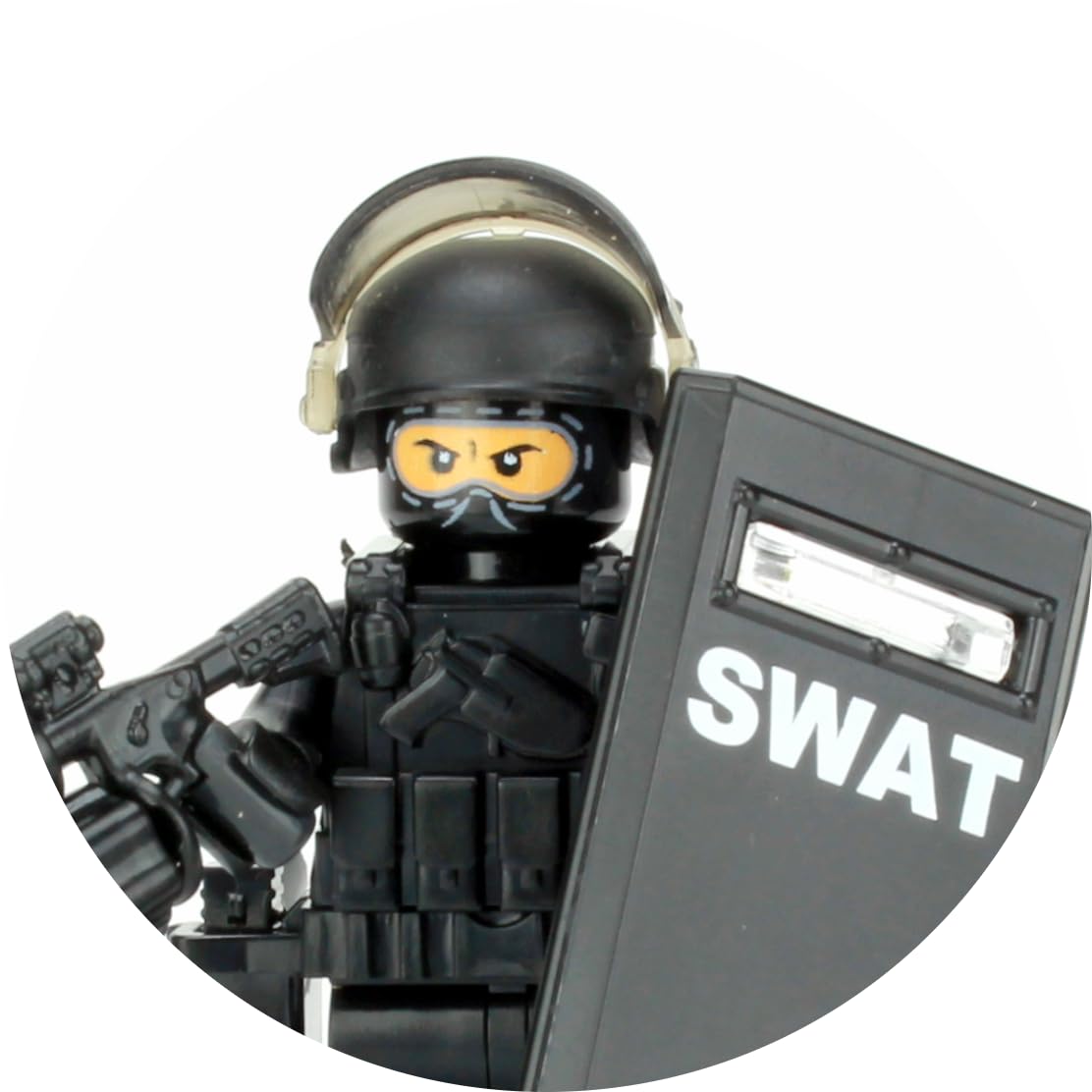 Foto 2 pulgar | Minifigura Battle Brick Swat Police Officer Heavy Riot Contr - Venta Internacional.