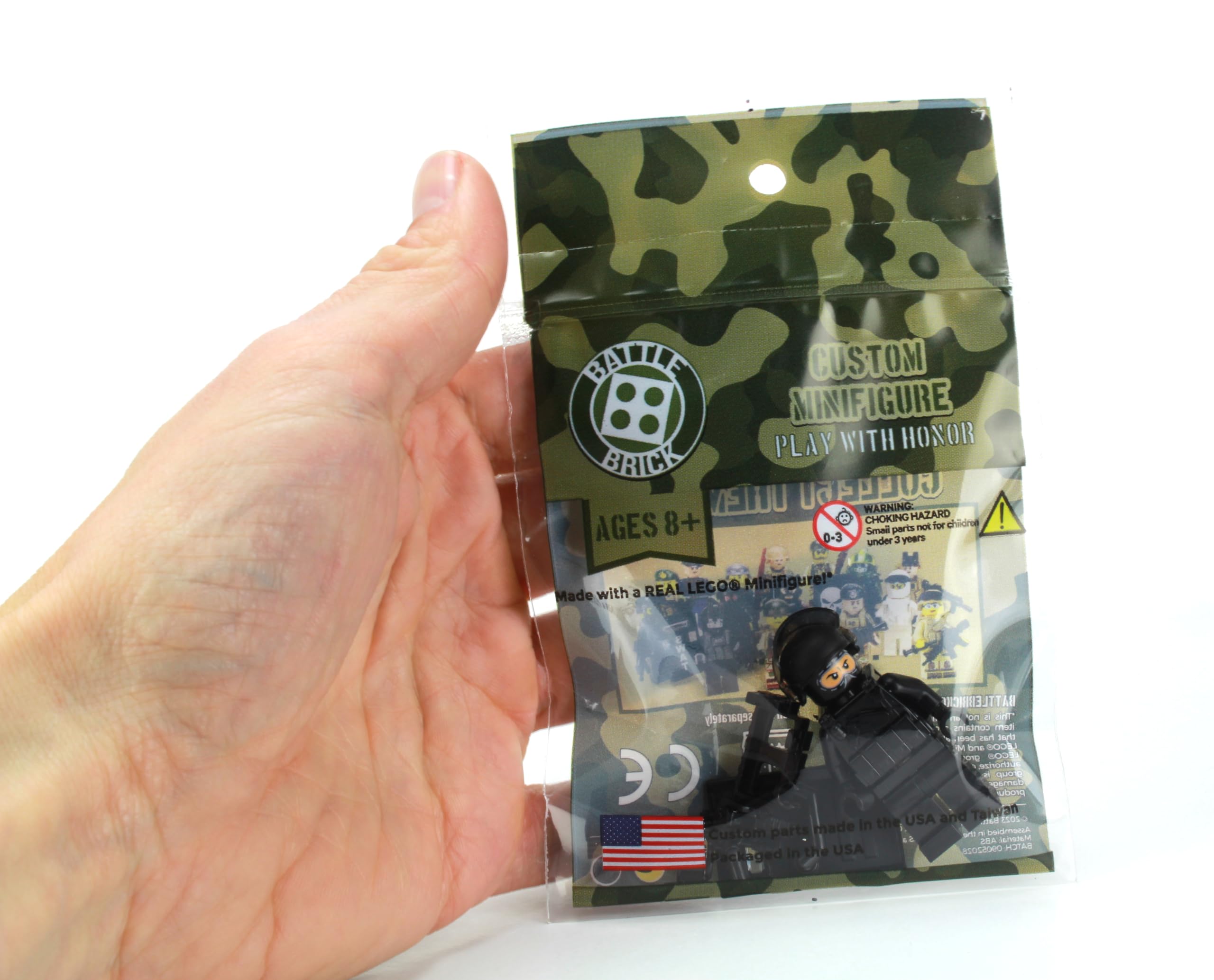 Foto 5 pulgar | Minifigura Battle Brick Swat Police Officer Heavy Riot Contr - Venta Internacional.