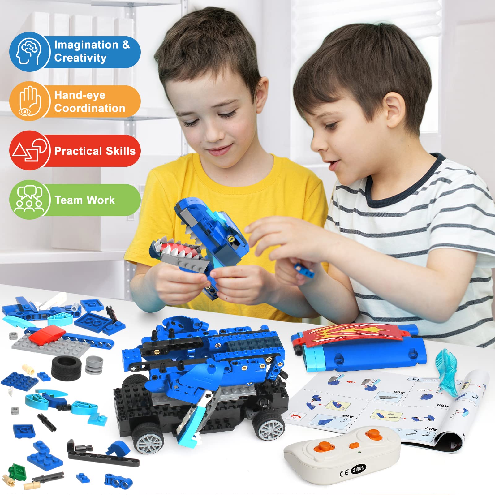 Foto 3 pulgar | Kit De Construcción De Dinosaurios Yerloa Dinosaur Toys Para Niños De 8 A 12 Años - Venta Internacional.