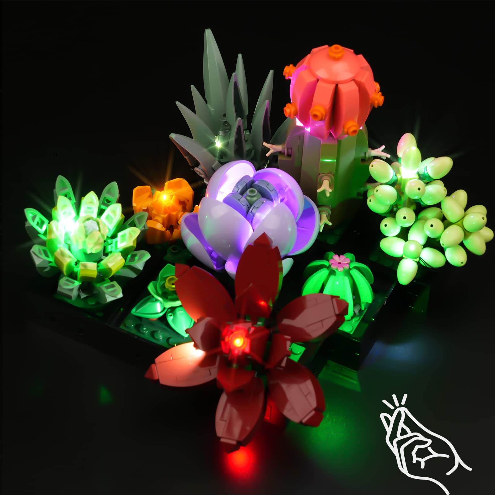 Foto 2 pulgar | Kit De Luces Led Rorliny Para Decoración De Plantas Lego Suculentas 10309 - Venta Internacional.