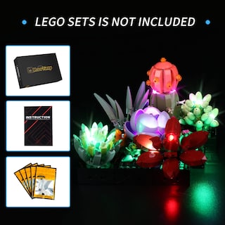 Foto 4 | Kit De Luces Led Rorliny Para Decoración De Plantas Lego Suculentas 10309 - Venta Internacional.