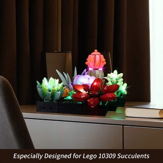 Foto 6 | Kit De Luces Led Rorliny Para Decoración De Plantas Lego Suculentas 10309 - Venta Internacional.