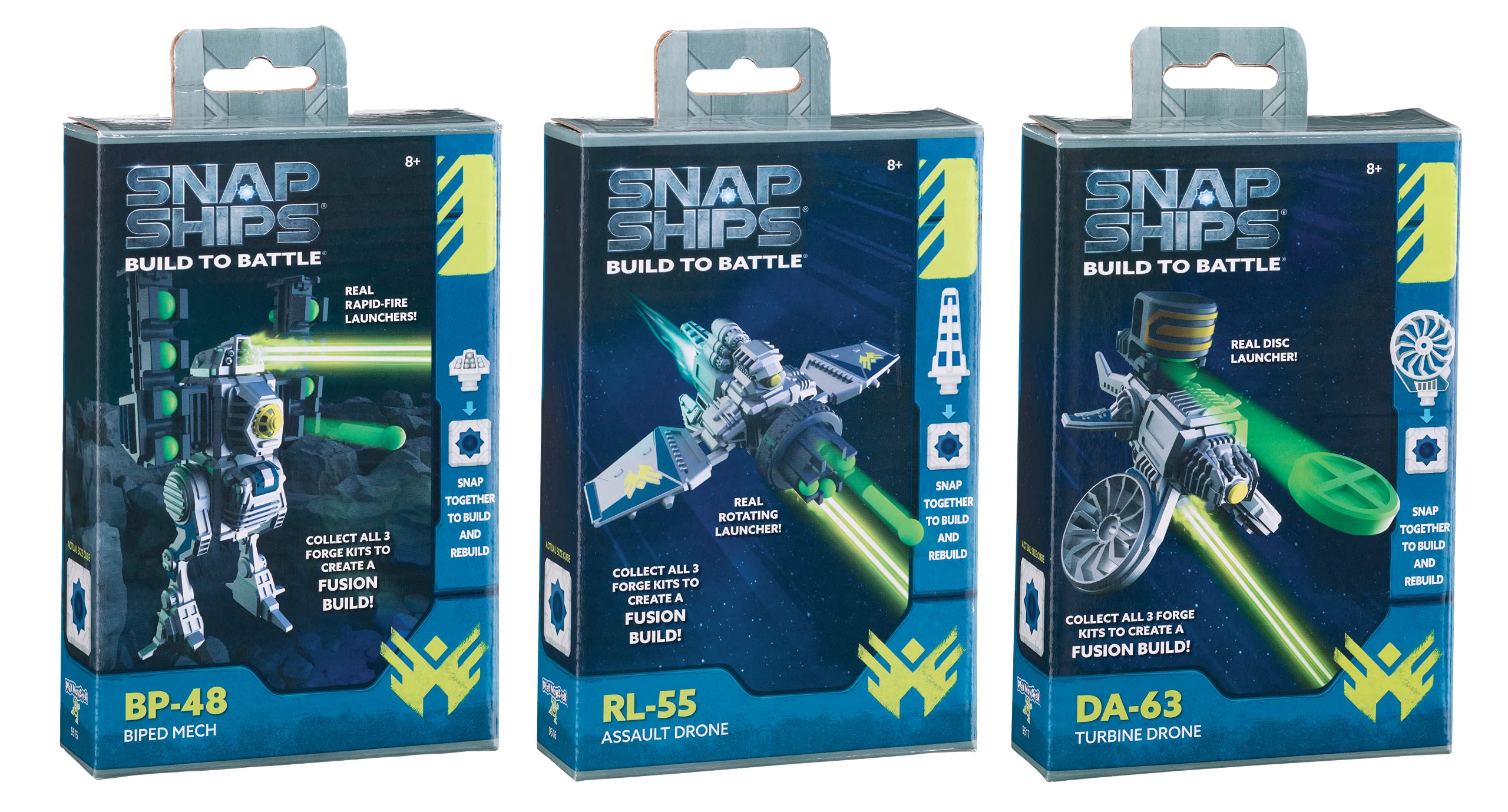 Snap Ships Fusion/forge Asst Ffp (paquete De 3), Dron De Tur - Venta Internacional.